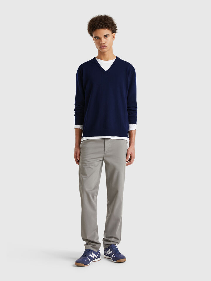 MAGLIA SCOLLO V M/L Uomo image number 3